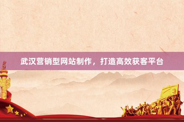 武汉营销型网站制作，打造高效获客平台